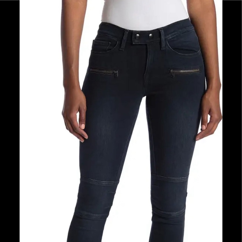 FRAME LE SKINNY de Jeanne “Moto Zip” Skinny Jeans